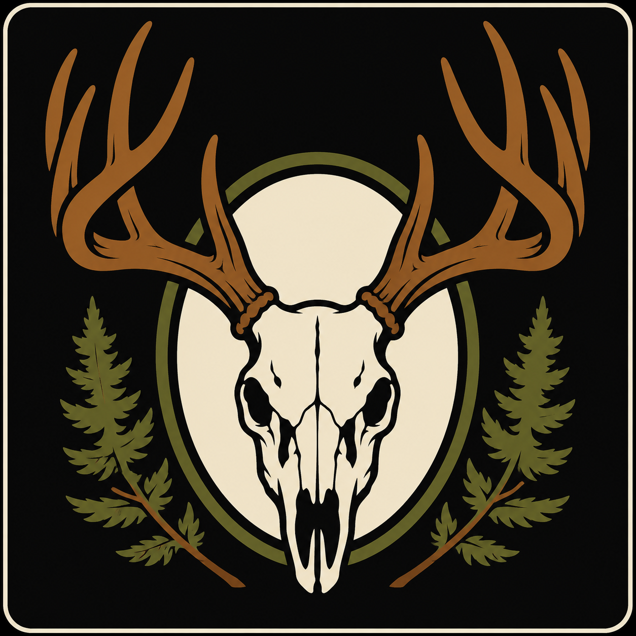 Deer Skull Antlers