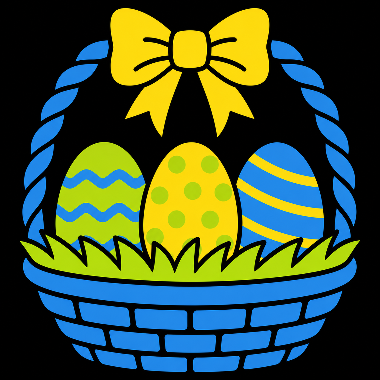Blue Easter Basket