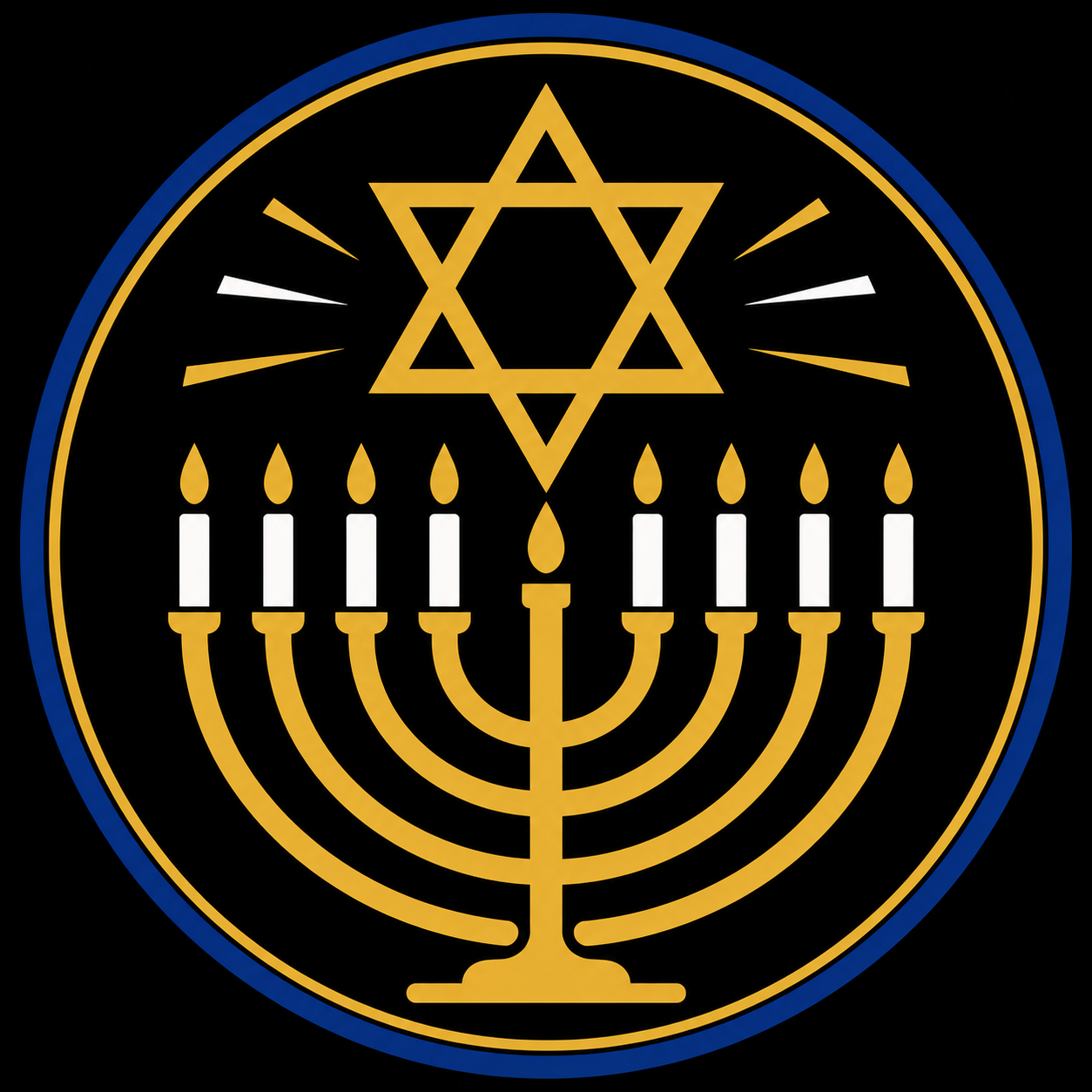 Menorah and Star